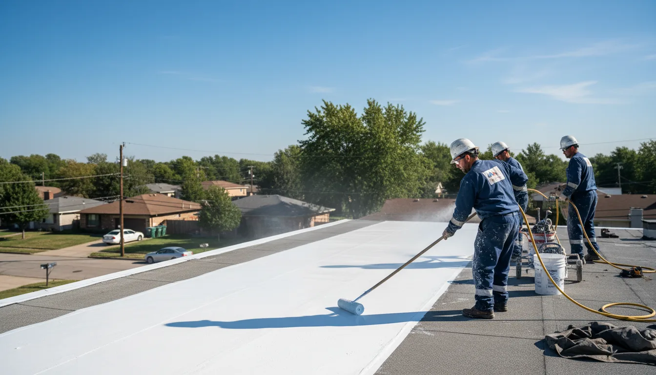 Commercial roof coating in Getzville, NY near me